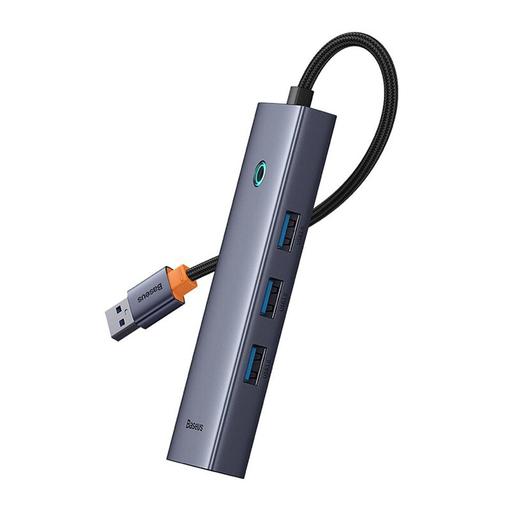 Hub USB Baseus UltraJoy, 3 x USB-A 3.0 - 1 x RJ45, Grijs B0005280A813-01