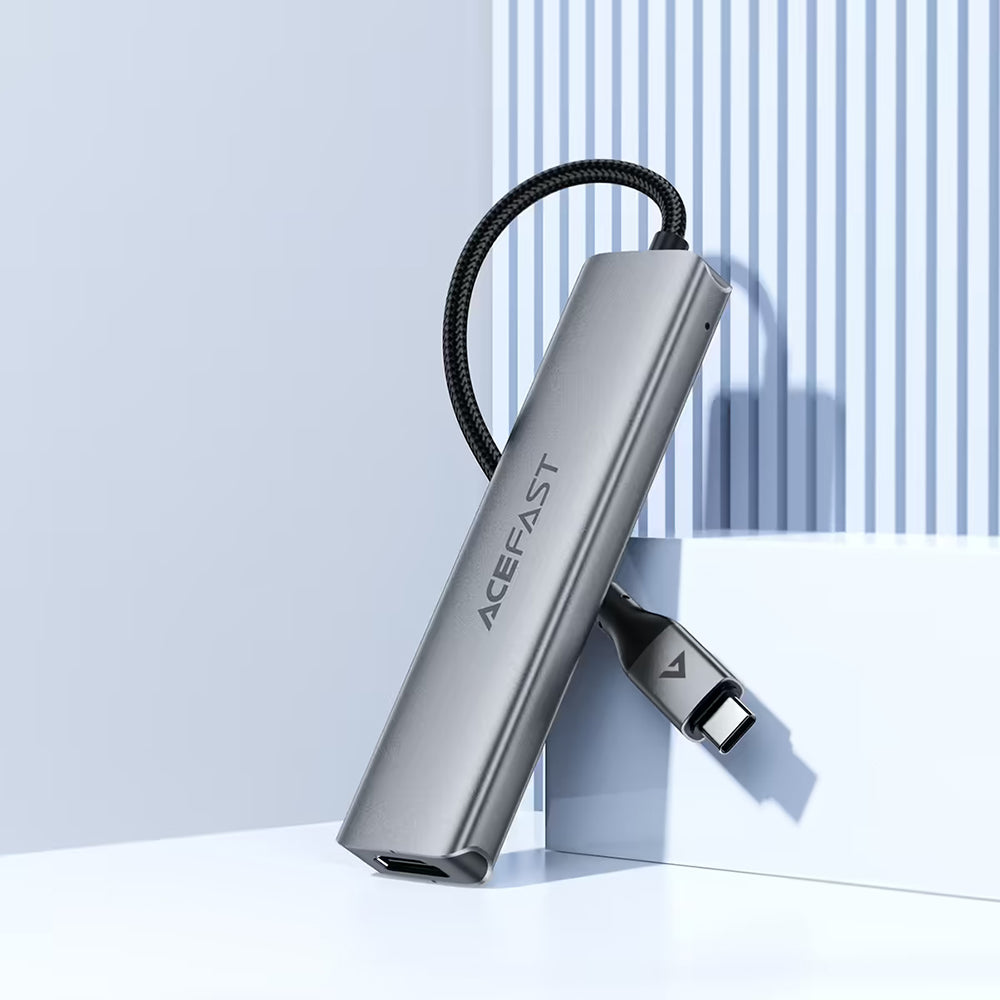 USB-C Hub Acefast J16, 5in1, Gri