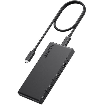 Anker USB-C Hub, 1 x USB-A 3.0 - 2 x USB-A - 3 x USB-C - 2 x HDMI - 1 x RJ45 - 1 x SD, Black A83A2G11