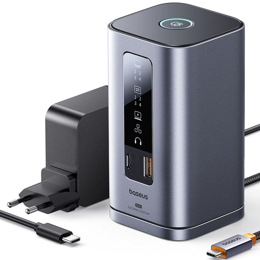 Hub USB-C Baseus Spacemate, 11in1, Grijs B0112701