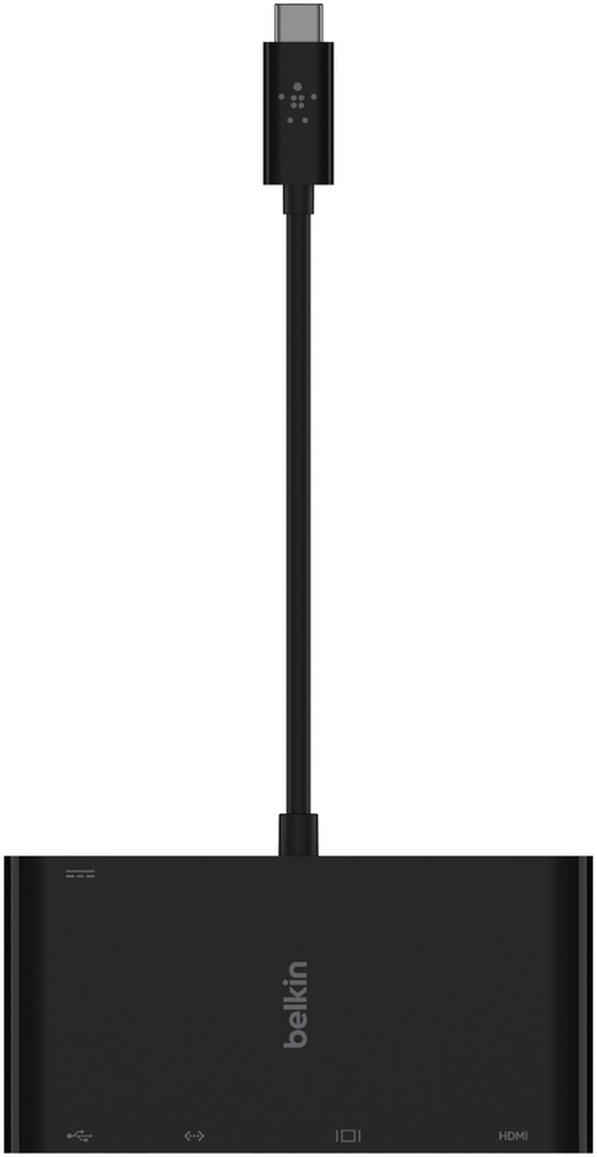 Belkin Connect USB-C Hub, 1 x USB-A 3.0 - 1 x USB-C - 1 x HDMI - 1 x VGA - 1 x RJ45, Black AVC004btBK
