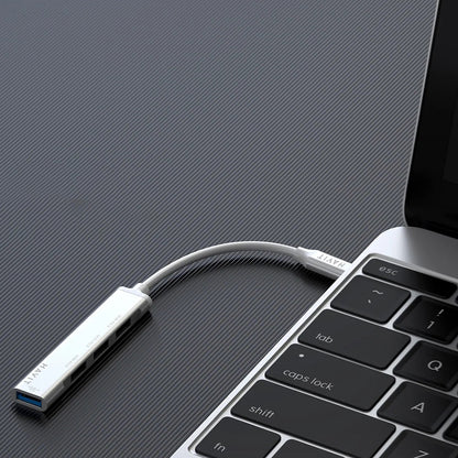 Hub USB-C HAVIT HB41, 4in1, Zilver