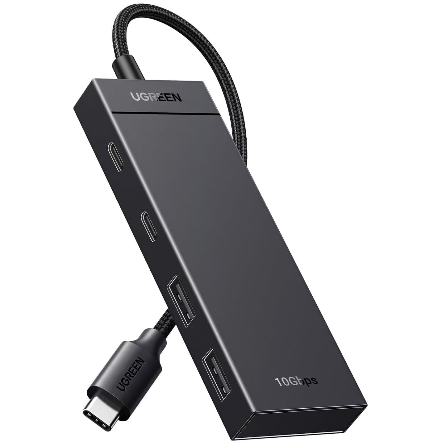 Hub USB-C UGREEN CM416, 2 x USB-A 3.1 - 2 x USB-C, 0.25m, Zwart