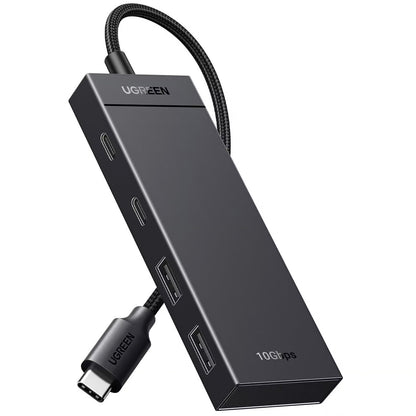 Hub USB-C UGREEN CM416, 2 x USB-A 3.1 - 2 x USB-C, 0.25m, Zwart