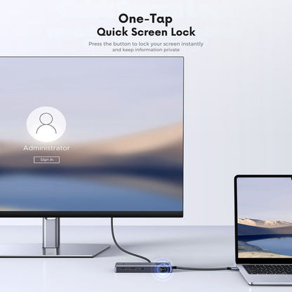 USB-C Hub UGREEN Uno (75179), 2 x USB-A - 2 x USB-C - 1 x HDMI - 1 x SD - 1 x microSD, Grijs