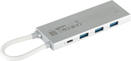 Hub USB-C Xiaomi, 3 x USB-A 3.0 - 1 x USB-C - 1 x HDMI, Wit BHR8804GL