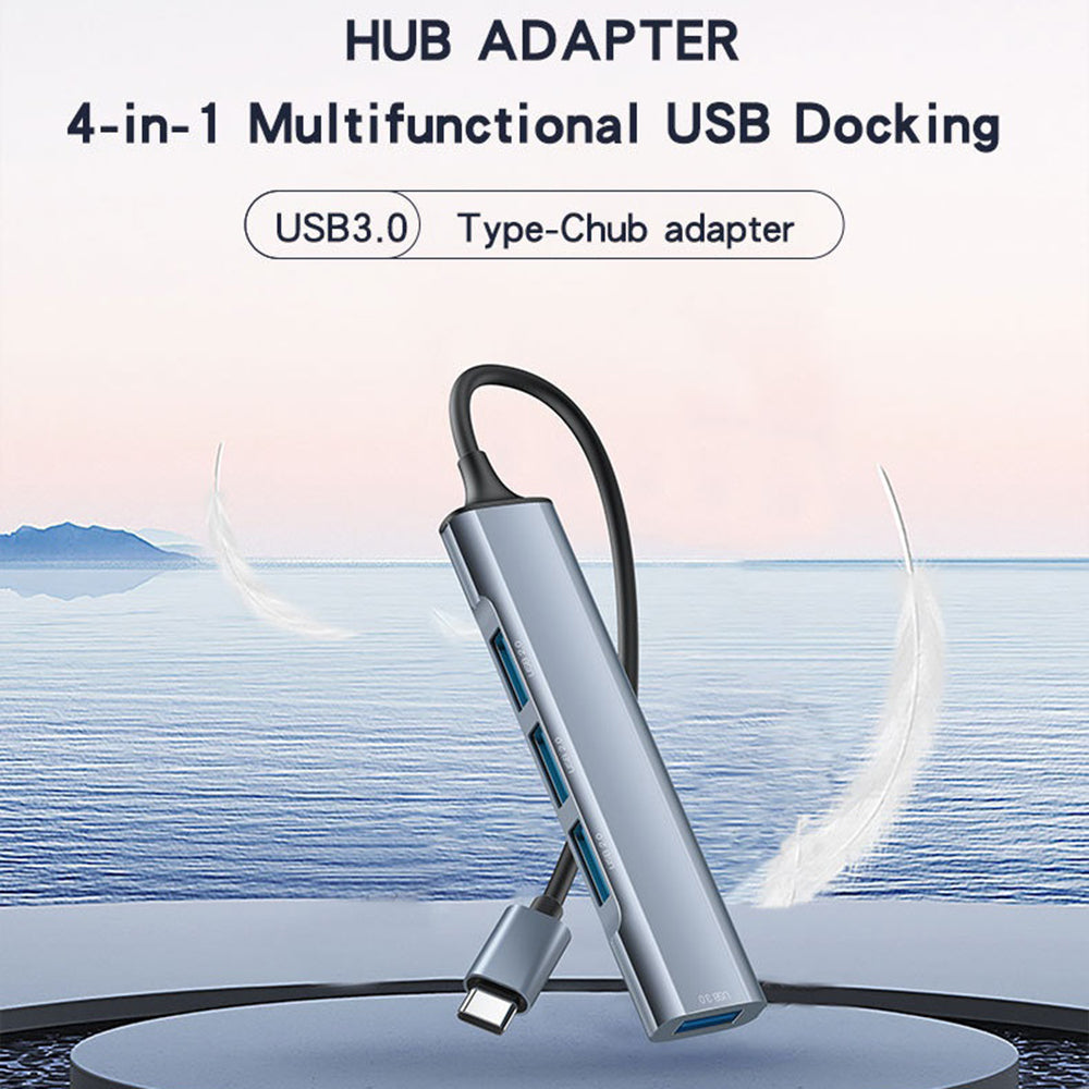 USB-C Hub Yesido HB17, 4in1, Grijs