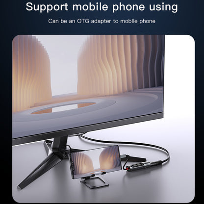 USB-C Hub Yesido HB22, 5in1, Grijs