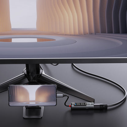 Yesido HB23 USB-C Hub, 5in1, Grey