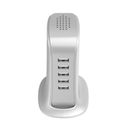 Dudao A5EU Stationlader, 25W, 5A, 5 x USB-A, Wit