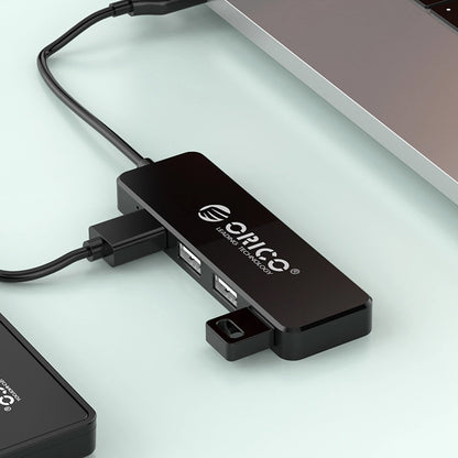 Hub USB Orico FL01, 4 x USB-A, Zwart