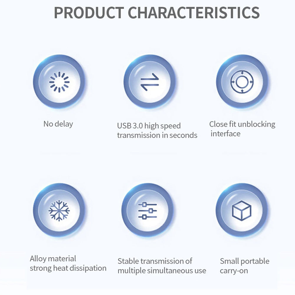 USB-hub Techsuit H14 ZenithDock, 4in1, Gri