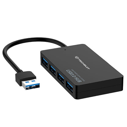 USB-hub Techsuit H15 QuantumNode, 4in1, Zwart