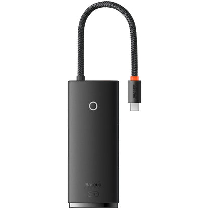 USB-C Hub Baseus Lite, 3 X USB-A 3.0 - USB-C - HDMI, Zwart WKQX040001