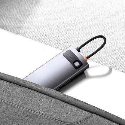 Hub USB-C Baseus Metal Gleam, 4 x USB-A 3.0, Grijs WKWG070013