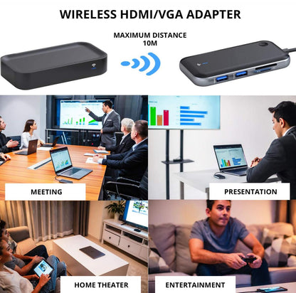 USB-C SiGN Hub, 1 x USB-C - 1 x HDMI - 1 x VGA - 1 x 3,5mm Jack, Zwart SN-TVBT01 SN-TVBT01