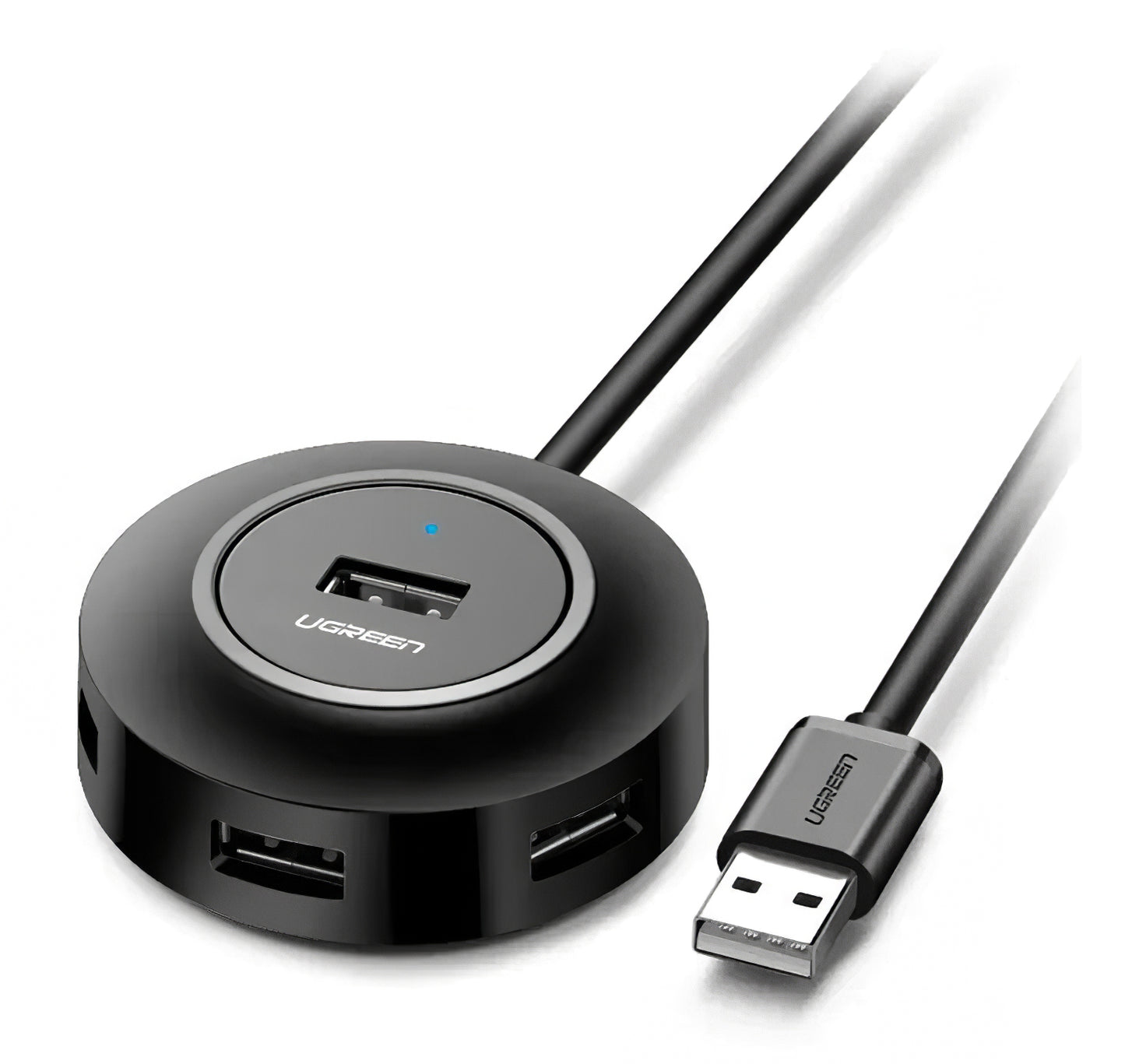 USB-hub UGREEN CR106, 4 x USB-A, 1m, Zwart