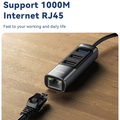 USB / USB-C Hub Yesido HB21, 5in1, Grijs