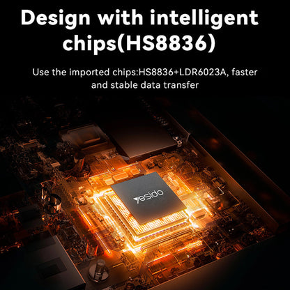 USB / USB-C Hub Yesido HB21, 5in1, Grijs