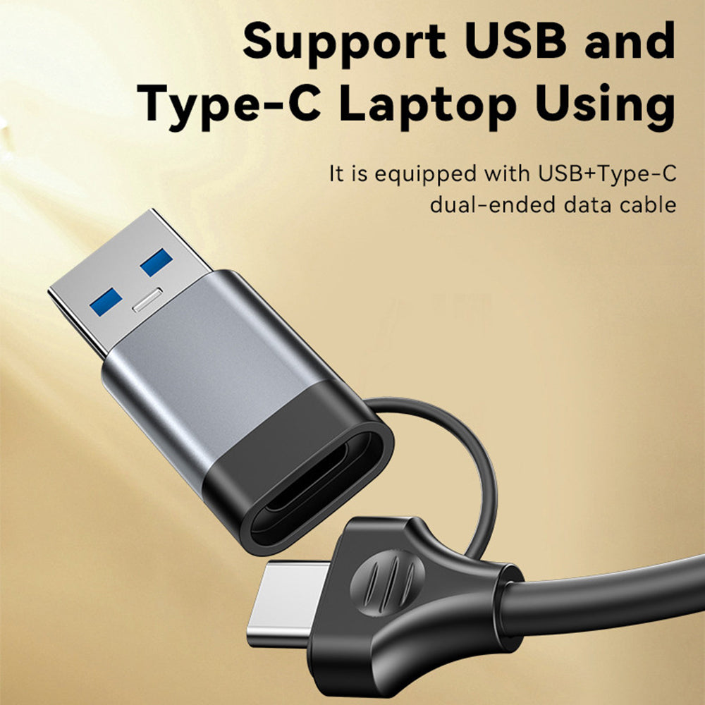 USB / USB-C Hub Yesido HB21, 5in1, Grijs