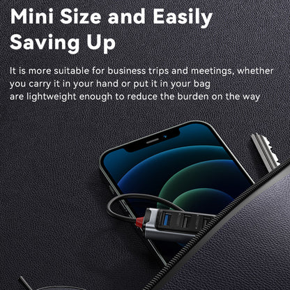 USB / USB-C Hub Yesido HB21, 5in1, Grijs