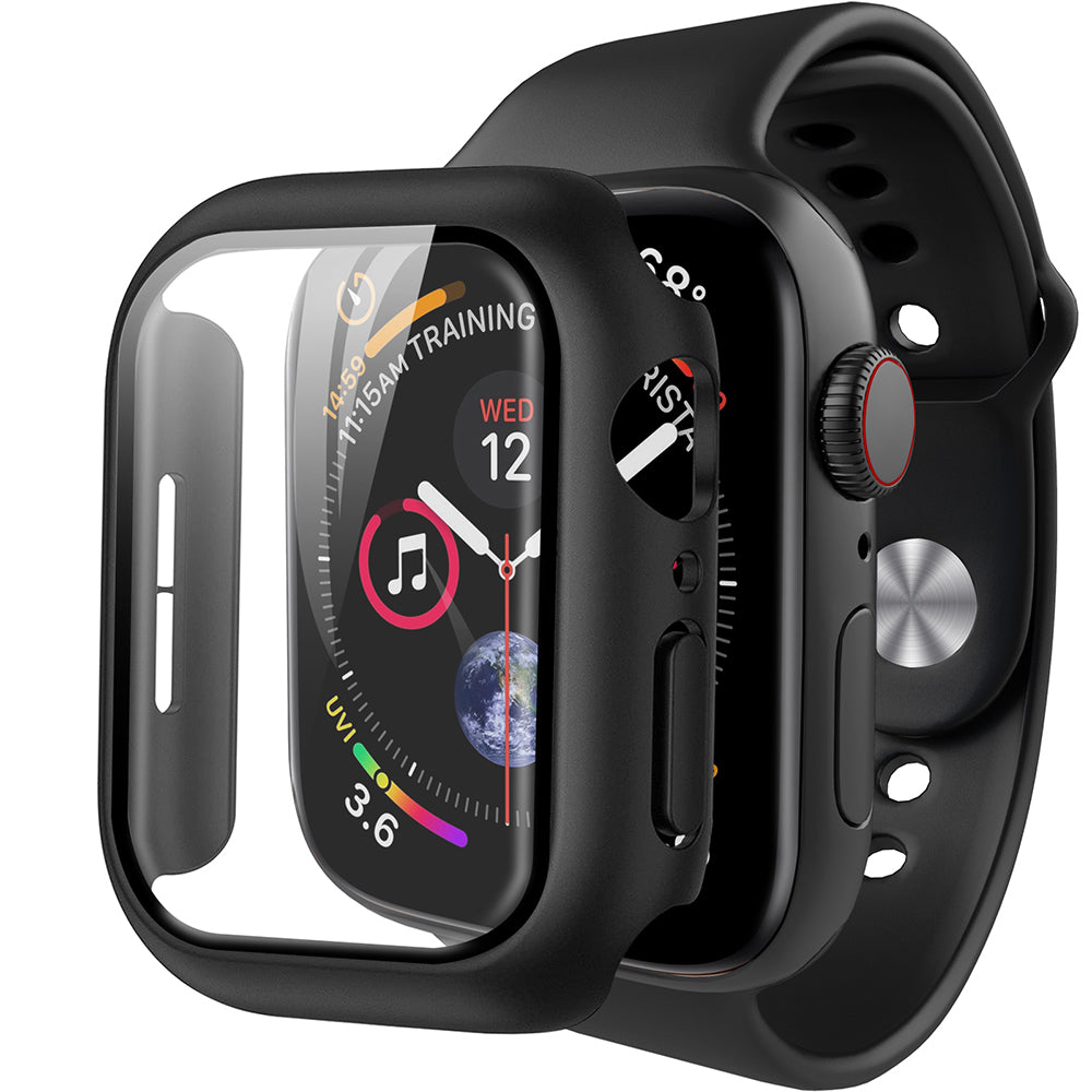 Anank Screen Guard hoesje voor Apple Watch Series 7 41mm, Zwart
