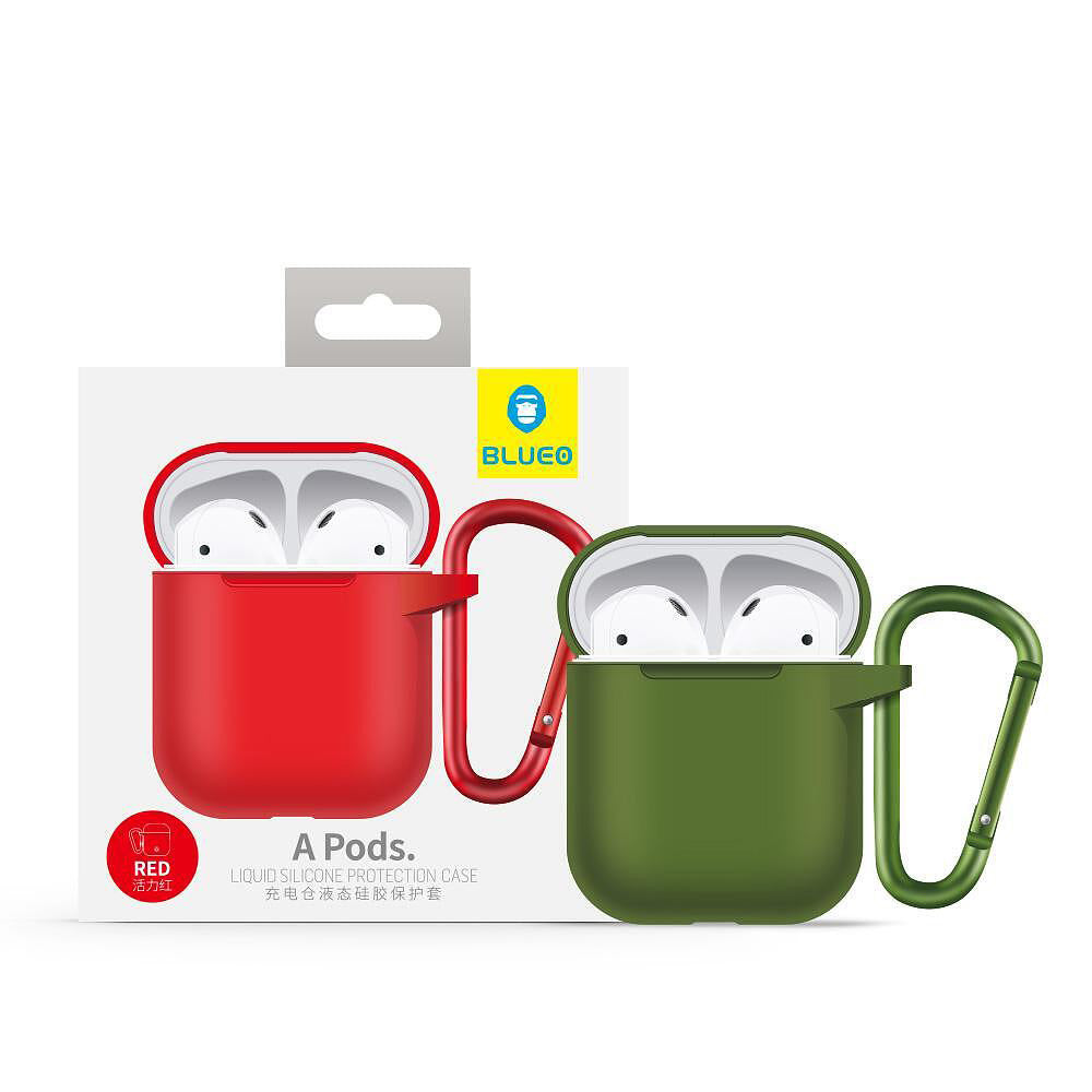 Blueo Liquid hoes voor Apple AirPods Gen 1, Zwart