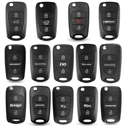 Techsuit Autosleutelhoes 2003.04 voor Hyundai Elantra / Kia Picanto, Zwart