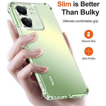 Camera Beschermhoes voor Xiaomi Poco C65 / Redmi 13C, Techsuit, Schokbestendig Helder, Transparant