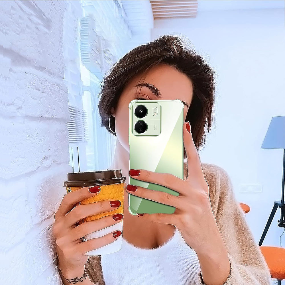 Camera Beschermhoes voor Xiaomi Poco C65 / Redmi 13C, Techsuit, Schokbestendig Helder, Transparant