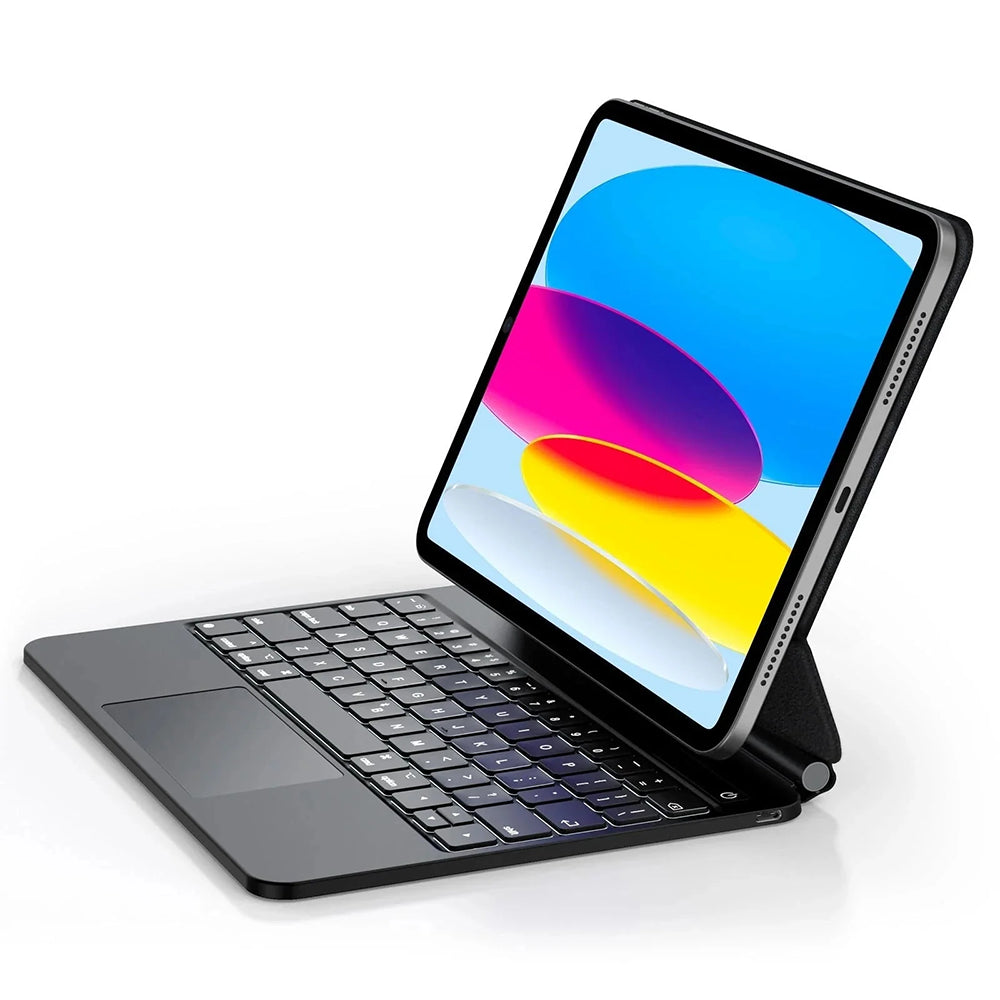 Hoes met Toetsenbord voor Apple iPad (2025) / (2022), ESR, Rebound, Wit