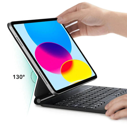 Hoes met Toetsenbord voor Apple iPad (2025) / (2022), ESR, Rebound, Wit