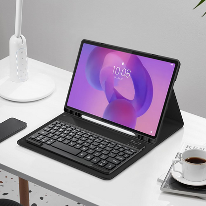 Hoes Met Toetsenbord voor Lenovo Idea Tab Pro, Tech-Protect, SC PEN, Zwart