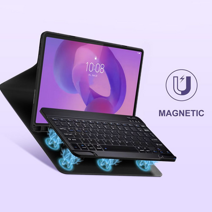 Hoes Met Toetsenbord voor Lenovo Idea Tab Pro, Tech-Protect, SC PEN, Zwart