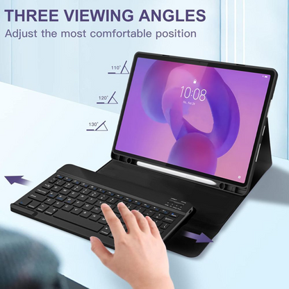 Hoes Met Toetsenbord voor Lenovo Idea Tab Pro, Tech-Protect, SC PEN, Zwart