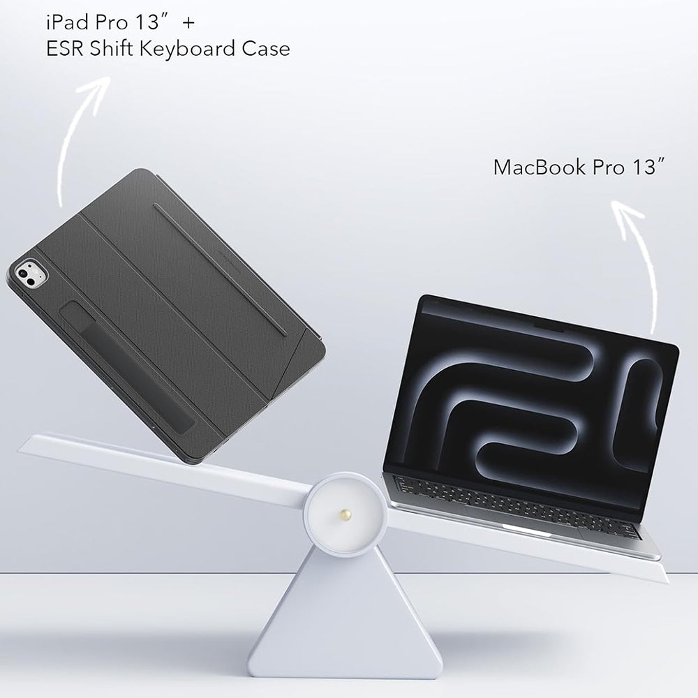 Hoes met Toetsenbord voor Apple iPad Air 13 (2025) / Air 13 (2024), ESR, Shift, Gri