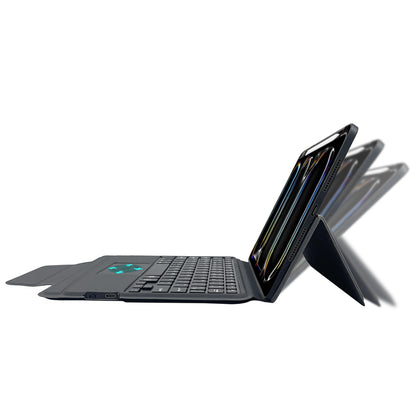 Hoes met Toetsenbord voor Apple iPad Pro 11 (2024), Techsuit, KeyTab Pro, Zwart