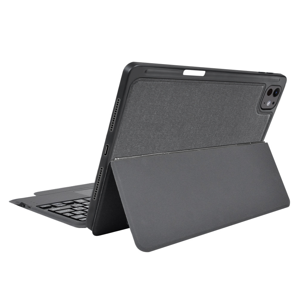 Hoes met Toetsenbord voor Apple iPad Pro 11 (2024), Techsuit, KeyTab Pro, Zwart