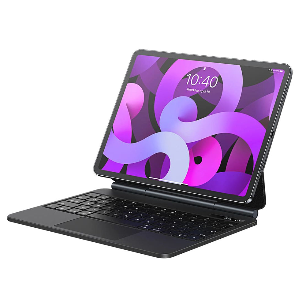 Hoes met Toetsenbord voor Apple iPad Pro 12.9 (2022) / Pro 12.9 (2021) / Pro 12.9 (2020) / Pro 12.9 (2018), Baseus, Brilliance, Gri