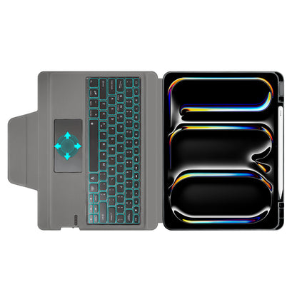 Hoes met Toetsenbord voor Apple iPad Pro 13 (2024), Techsuit, KeyTab Pro, Zwart