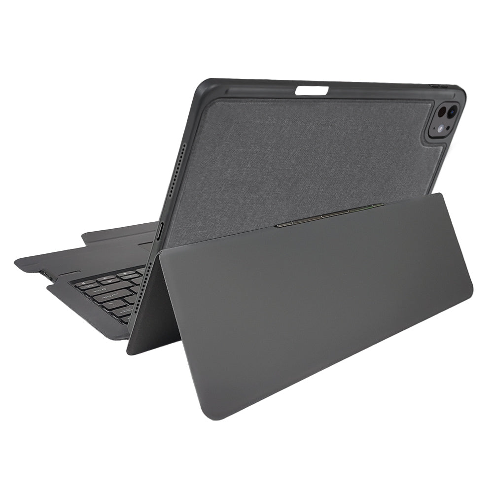 Hoes met Toetsenbord voor Apple iPad Pro 13 (2024), Techsuit, KeyTab Pro, Zwart