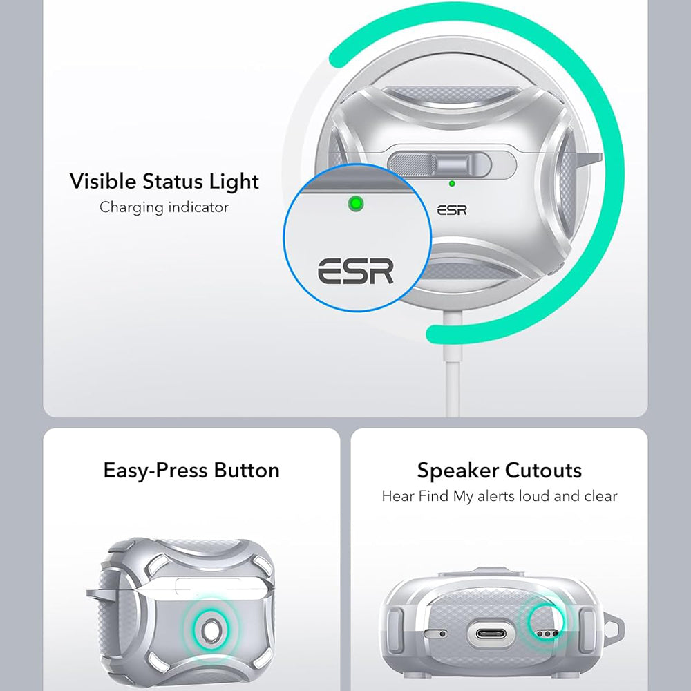 ESR Cyber hoes voor Apple AirPods Pro Series, Grijs
