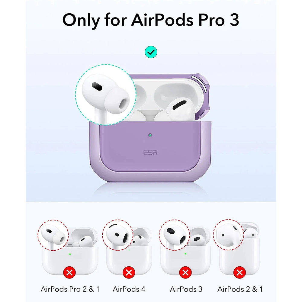 ESR Orbit Hybrid hoes voor Apple AirPods Pro 3, Paars
