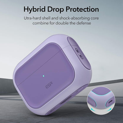 ESR Orbit Hybrid hoes voor Apple AirPods Pro Series, Paars