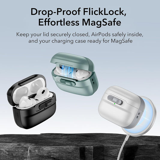 ESR Pulse hoesje voor Apple AirPods 4, Zwart