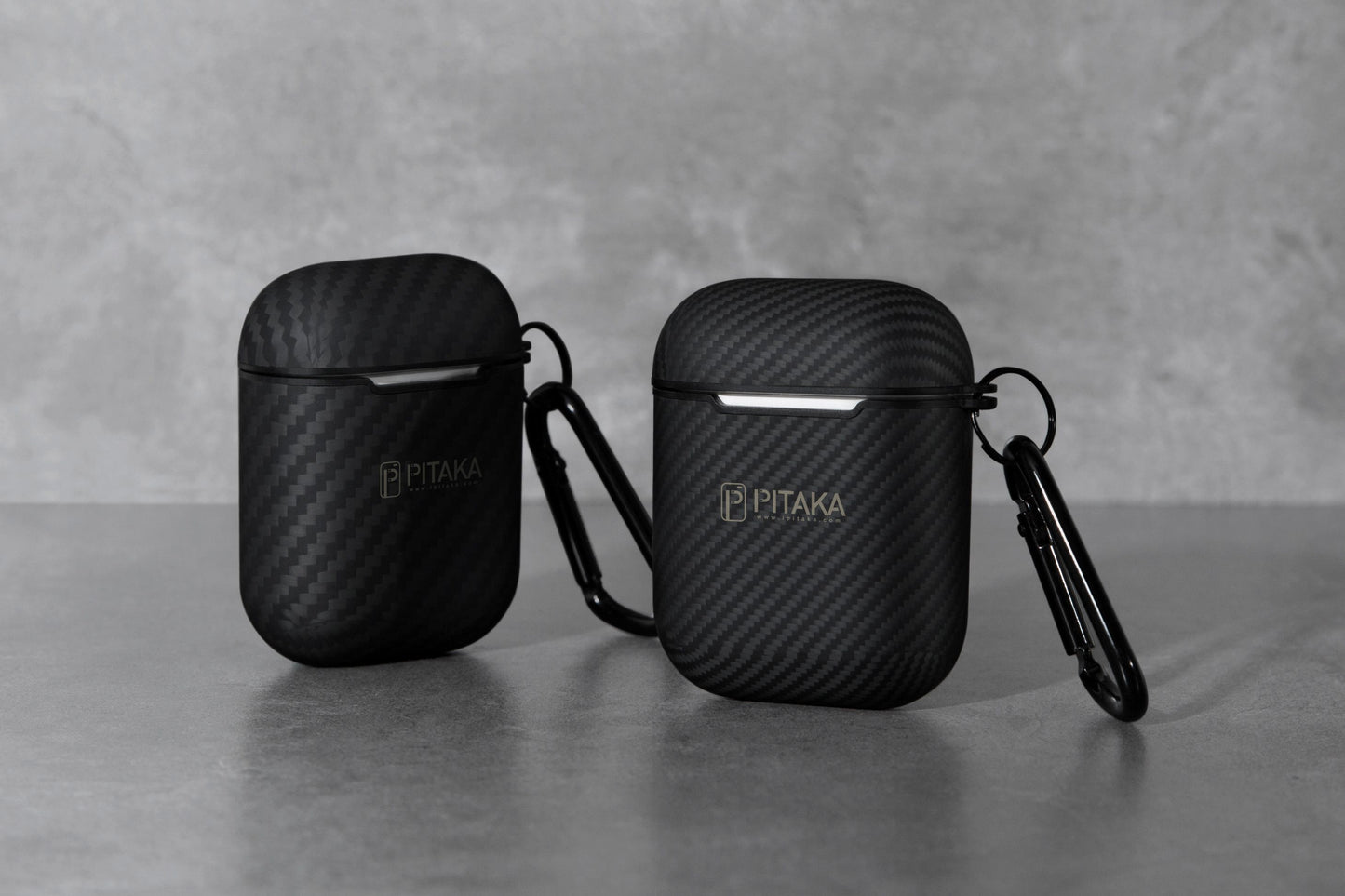 Pitaka Air Pal-etui voor Apple AirPods Gen 2 / Gen 1, zwart APM1001 APM1001