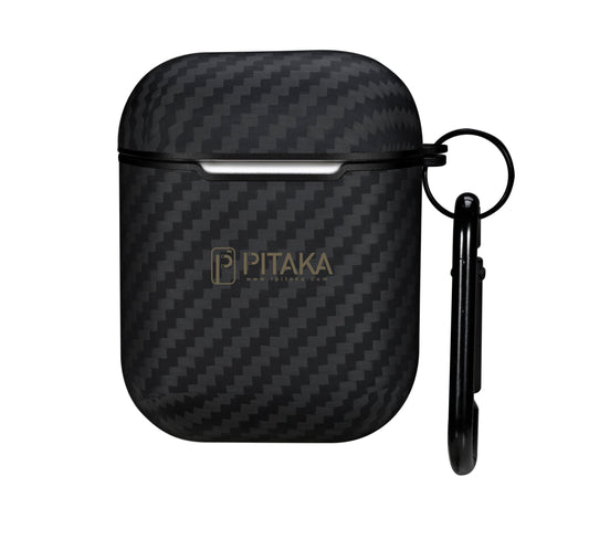 Pitaka Air Pal-etui voor Apple AirPods Gen 2 / Gen 1, zwart APM1001 APM1001