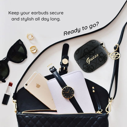 Guess 4G Charm hoesje voor Apple AirPods 4, Bruin