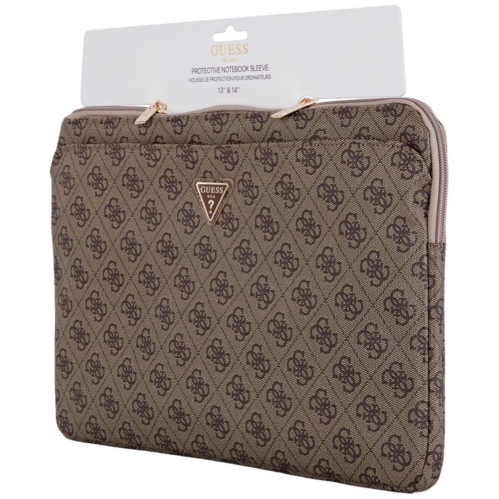 Guess 4G Triangle Logo hoes voor Laptop 14inch, Bruin