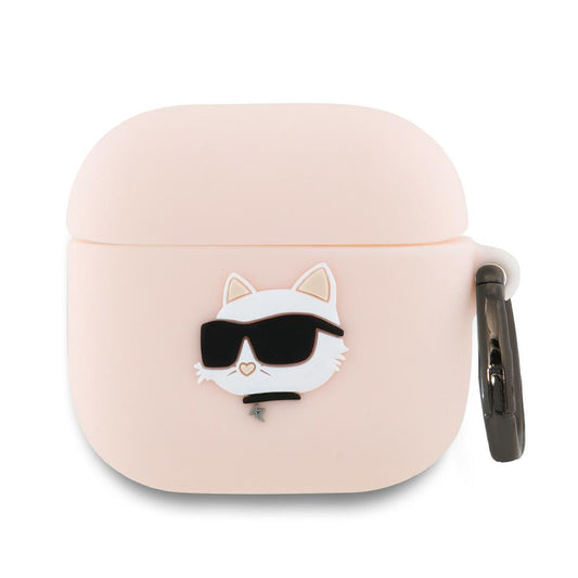 Karl Lagerfeld 3D Choupette's Head Case for Apple AirPods 4, Pink